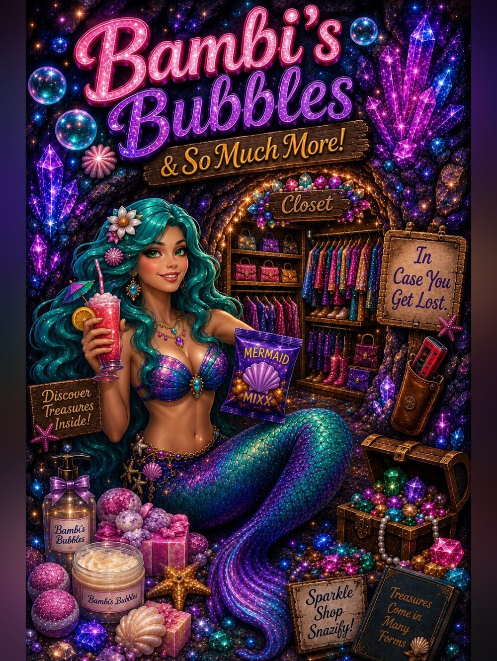 Bambis Bubble & So Much More, Bring A Snack A Drink & A Flare!
